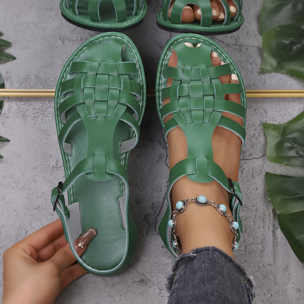 Aurelle | Woven Comfort Sandals