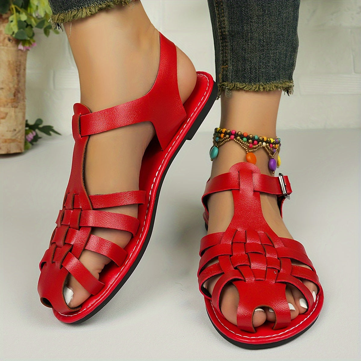 Aurelle | Woven Comfort Sandals
