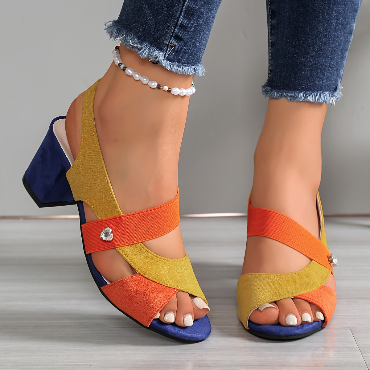 Stepora | Strappy Comfort High Heels