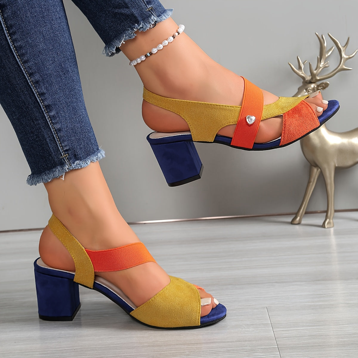 Stepora | Strappy Comfort High Heels