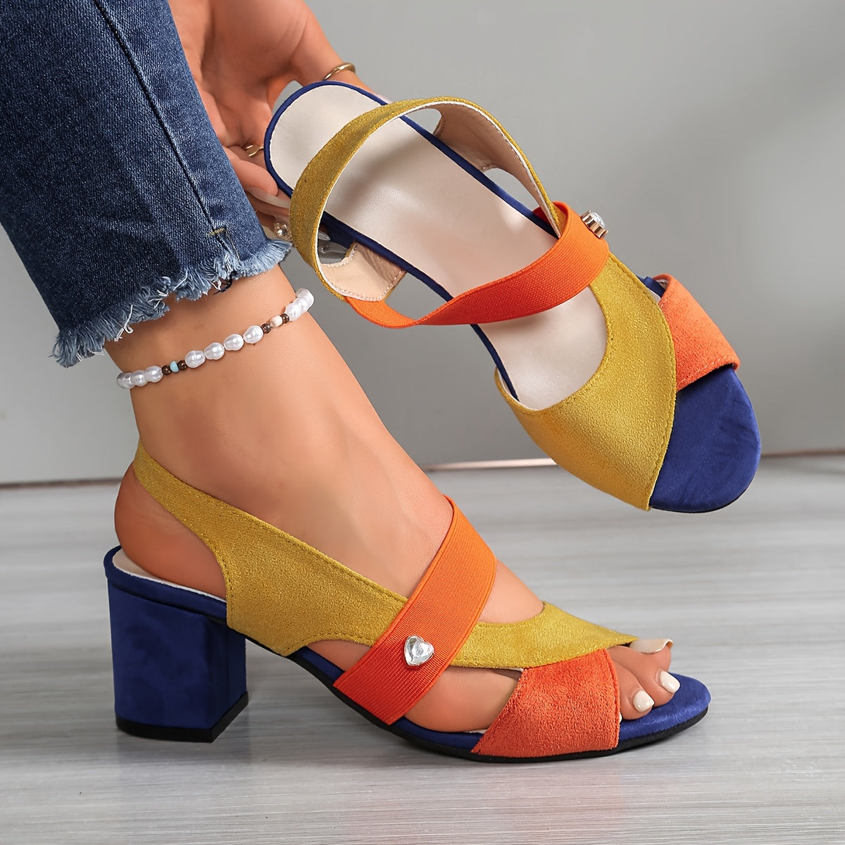 Stepora | Strappy Comfort High Heels