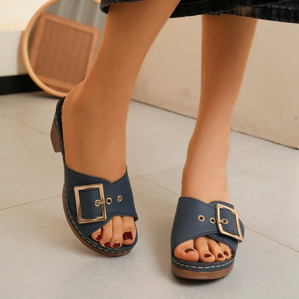 OrthoVia | Orthopedic Platform Sandals with Arch Support
