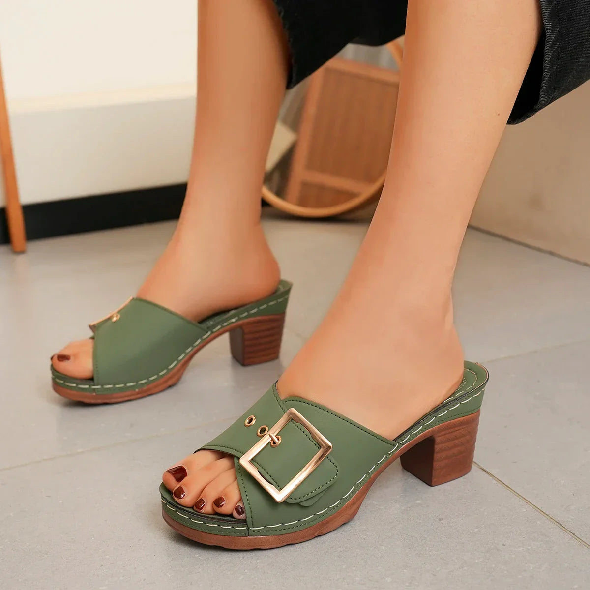 OrthoVia | Orthopedic Platform Sandals with Arch Support