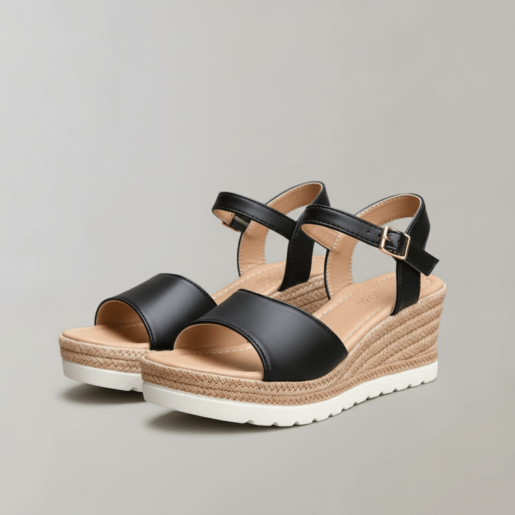 StepLuna | Wedge Sandals with Ankle Strap