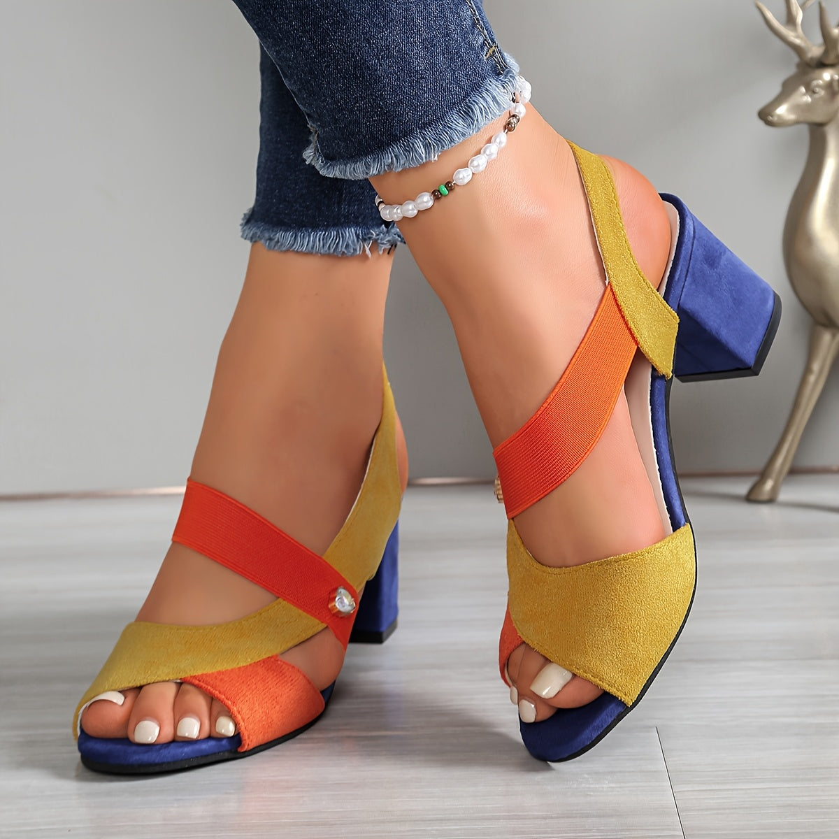 Stepora | Strappy Comfort High Heels